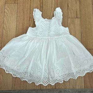 BABY GAP GIRL’ WHITE EYELET DRESS